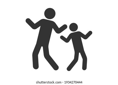 Dancing Couple. Simple Icon. Flat Style Element For Graphic Design. Vector EPS10 Illustration