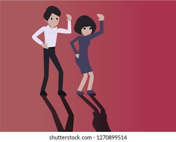 dancing couple vector