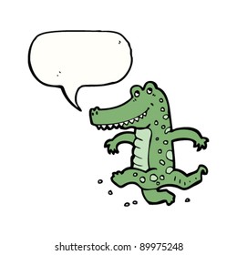 dancing crocodile cartoon