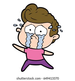 dancing crying man