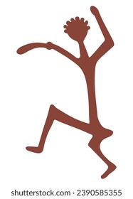 Dancing Dancer - vector illustration of the dancing figure