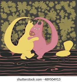 dancing dinosaurs