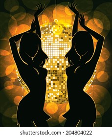 Niñas discotecas bailarinas