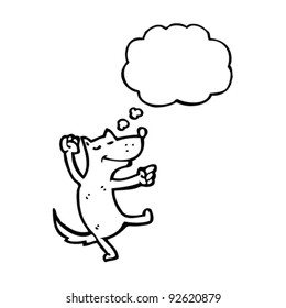 dancing dog cartoon