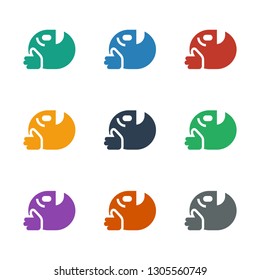 dancing emoji icon white background. Editable filled dancing emoji icon from emotions. Trendy dancing emoji icon for web and mobile.