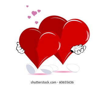 dancing enamored hearts