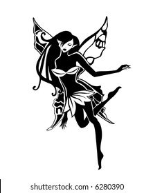 Dancing fairy - vector