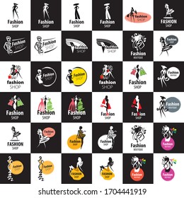 Dancing Fashion Woman Silhouette Isolated On White Background Set - Vector Illustration, Graphic Design Editable For Your Design. Logo Symbol