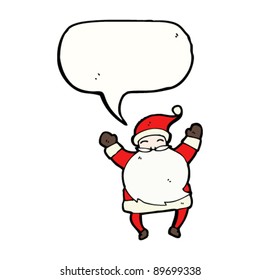 dancing father christmas cartoon