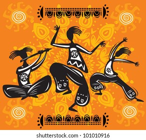 Dancing figures