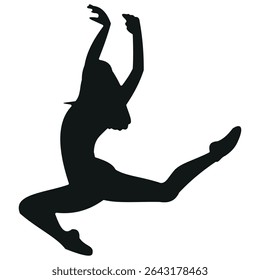 Dancing forward stock image photo vector eps art silhouette graphic design background template 