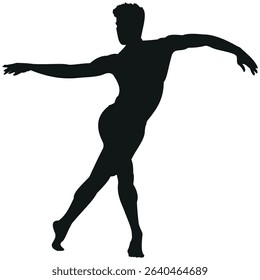Dancing forward stock vector photo black and white eps ai illustrate silhouette graphic design background template