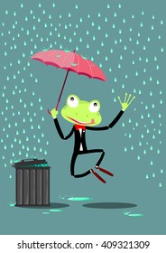 dancing frog cartoon