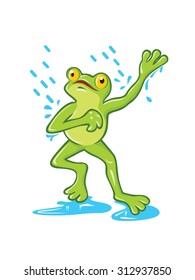 Dancing Frog in the Rain