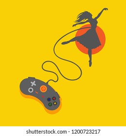 dancing game illustration