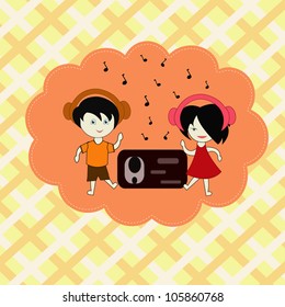 Dancing girl and the boy