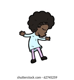 dancing girl cartoon