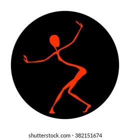 Dancing girl. Figure in the original style.
Primitivism. Symbolism.