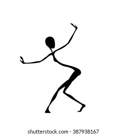 Dancing Girl. Figure In The Original Style.
Primitivism. Symbolism.