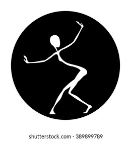Dancing girl. Figure in the original style.
Primitivism. Symbolism.