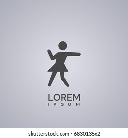dancing girl icon