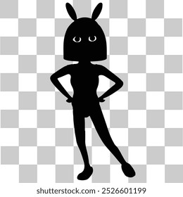 Dancing girl icon eps editable
