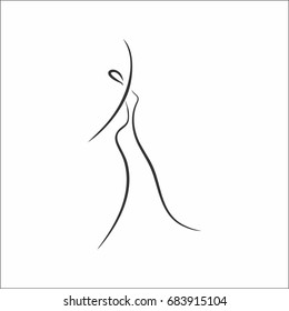 Dancing girl, stylized