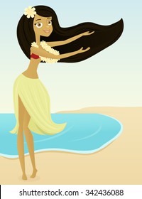 Dancing hula girl