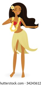 Dancing hula girl