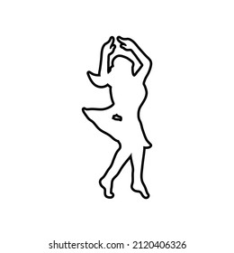 Dancing icon design template vector isolated