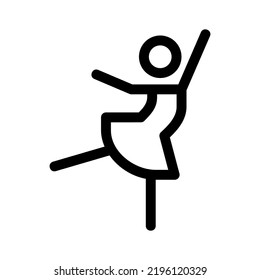 dancing icon or logo isolated sign symbol vector illustration - high quality black style vector icons
