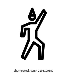 dancing icon or logo isolated sign symbol vector illustration - high quality black style vector icons

