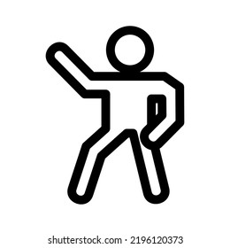 dancing icon or logo isolated sign symbol vector illustration - high quality black style vector icons
