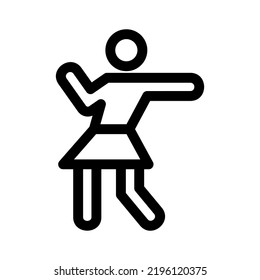 dancing icon or logo isolated sign symbol vector illustration - high quality black style vector icons
