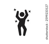 dancing icon people vector design illustration