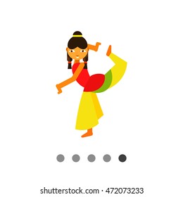 Dancing Indian woman 2