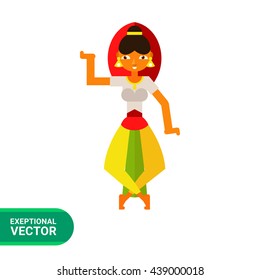 Dancing Indian woman
