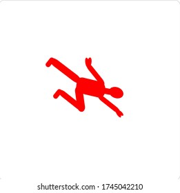 dancing man with acrobatic moments illustration vector graphic