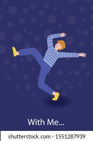 a dancing man.
Illustration for use in invitation design, greeting cards, sales advertising, product printing, etc.