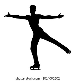 dancing man skating in figure skating competition