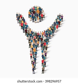 dancing man symbol people