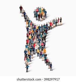 dancing man symbol people