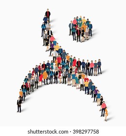 dancing man symbol people abstract