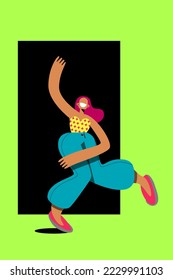 dancing man, young man at a party, bright clothes, celebrating in a club