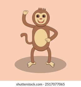 Dancing Monkey - Cute Cartoon Monkey 