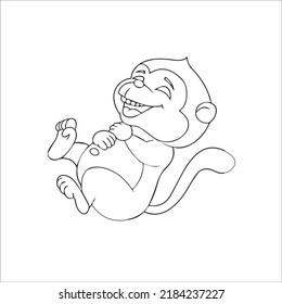Dancing monkey with thumb up Cute monkey cartoon laughing Illustration of funny monkey eat bananas Cute monkey cartoon hanging 