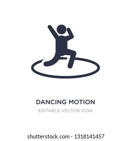 dancing motion icon on white background. Simple element illustration from Sports concept. dancing motion icon symbol design.