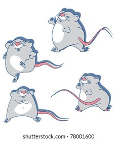 Dancing Mouse In Various Poses