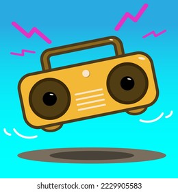 
reproductor de música bailarina. Diversión musical.