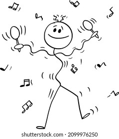 528 Stick figure playing music Images, Stock Photos & Vectors ...